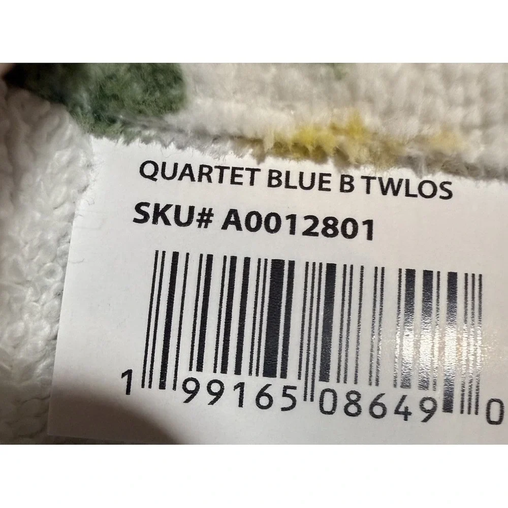 NWT 6 pc Laura Ashley Blue FLORAL QUARTET  Velour 2 Bath 2 Hand 2 Tip Towel Set